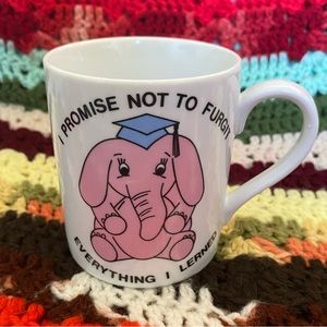 Vintage novelty graduate mug